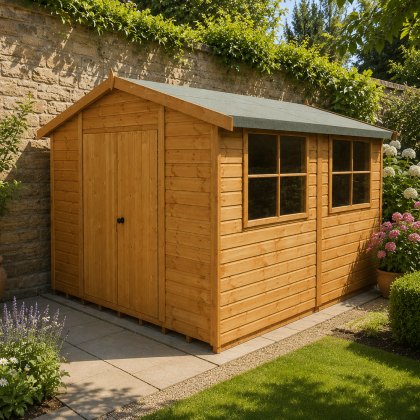 10 x 10 (2.99m x 2.99m) Shire Bison Professional Apex Shed