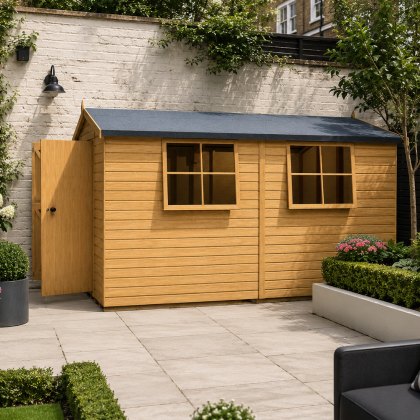 14 x 10 (4.79m x 2.99m) Shire Bison Professional Apex Shed