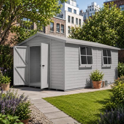 16 x 10 (4.79m x 2.99m) Shire Bison Professional Apex Shed 16 x 10 (4.79m x 2.99m) Shire Bison Professional Apex Shed