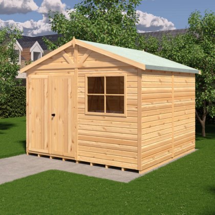 10 x 10 (3.16m x 3.02m) Shire Mammoth Professional Apex Shed