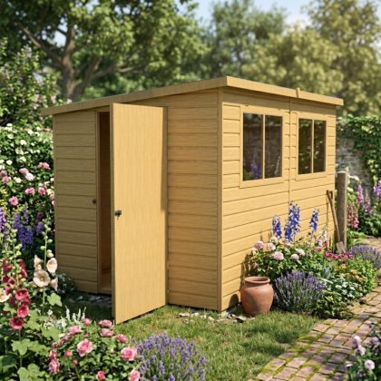 10 x 6 (2.99m x 1.79m) Shire Caldey Professional Pent Shed