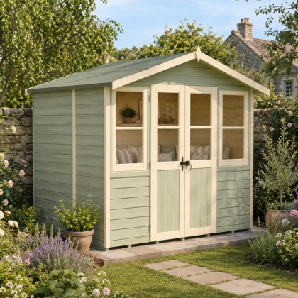 7 x 5 (2.05m x 1.55m) Shire Haddon Summerhouse 7 x 5 (2.05m x 1.55m) Shire Haddon Summerhouse