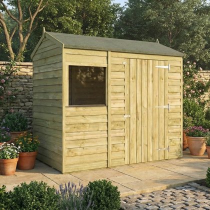 6 x 4 (1.81m x 1.31m) Mercia Overlap Reverse Shed