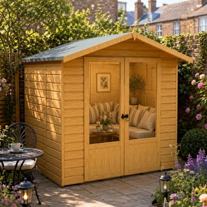 7 x 5 (2.05m x 1.55m) Shire Avance Summerhouse 7 x 5 (2.05m x 1.55m) Shire Avance Summerhouse