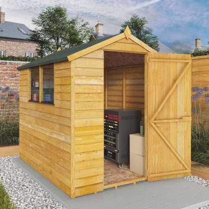 7 x 5 (2.13m x 1.60m) Mercia Overlap Shed