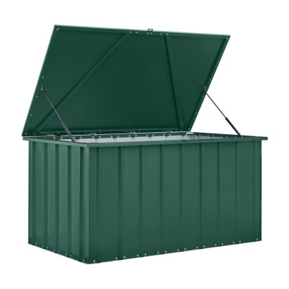 5 x 3 Globel Lotus Metal Cushion Storage Box - Green