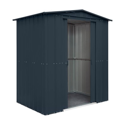 6 x 4 Globel Lotus Apex Metal Shed in Grey
