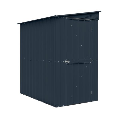 4 x 6 Globel Lotus Lean-To Metal Shed in Grey