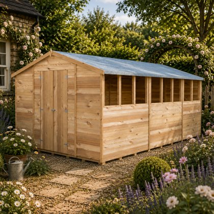 15 x 10 Shire Value Overlap Workshop Shed with Double Doors 15 x 10 Shire Value Overlap Workshop Shed with Double Doors