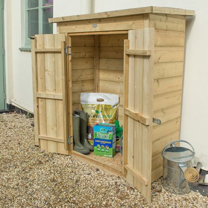 3 x 2 (0.99m x 0.47m) Forest Shiplap Pent Garden Store - Pressure Treated