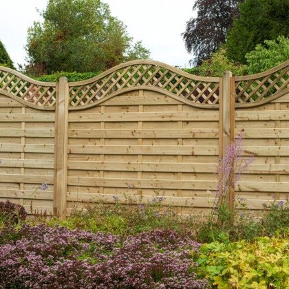 6ft High (1800mm) Forest Europa Prague Fence Panels - Pressure Treated 6ft High (1800mm) Forest Europa Prague Fence Panels - Pressure Treated