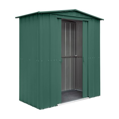 6 x 3 Globel Lotus Apex Metal Shed in Green