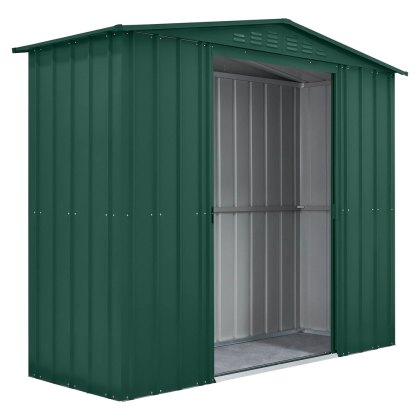8 x 3 Globel Lotus Apex Metal Shed in Green