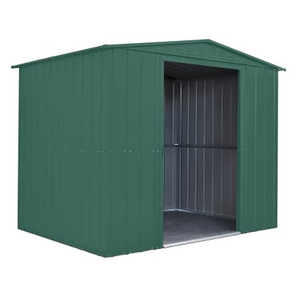 8 x 6 Globel Lotus Apex Metal Shed in Green