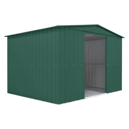 10 x 8 Globel Lotus Apex Metal Shed in Green