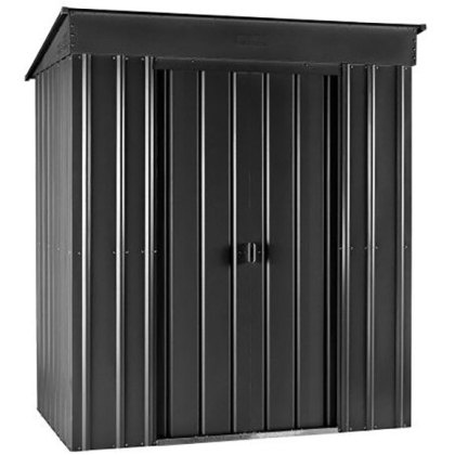 8 x 4 (2.34m x 1.13m ) Lotus Pent Metal Shed in Anthracite Grey