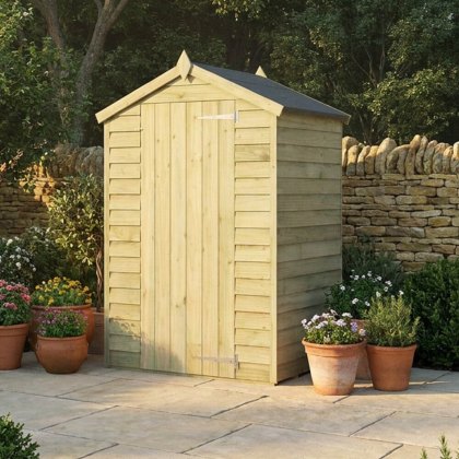 4 x 3 Mercia Overlap Apex Wooden Garden Shed