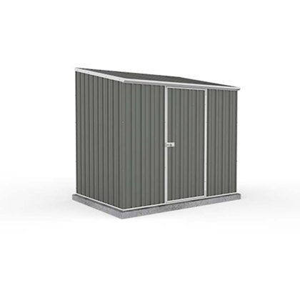 7 x 5 (2.26m x 1.52m) Mercia Absco Space Saver Pent Metal Shed in Grey