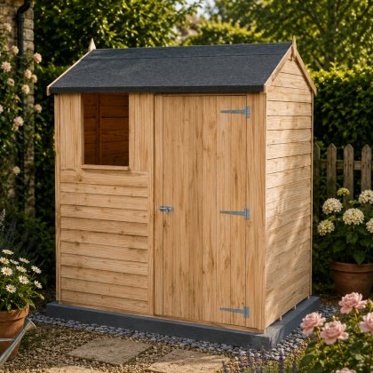 4 x 6 (1.20m x 1.83m) Shire Overlap Reverse Apex Shed 4 x 6 (1.20m x 1.83m) Shire Overlap Reverse Apex Shed