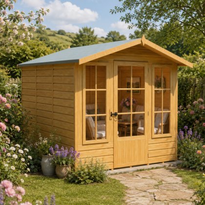 7 x 10 (2.20m x 3.34m) Shire Badminton Summerhouse 7 x 10 (2.20m x 3.34m) Shire Badminton Summerhouse