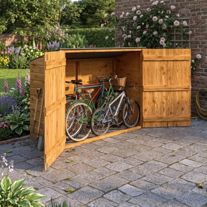 2’6 x 6 (0.76m x 1.88m) Shire Shiplap Pent Bike Shed (no floor)