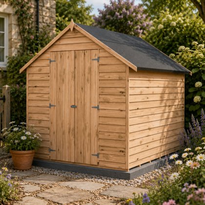8 x 6 Shire Value Overlap Windowless Shed with Double Doors 8 x 6 Shire Value Overlap Windowless Shed with Double Doors
