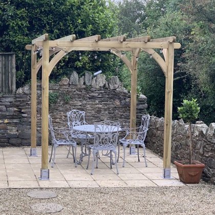 8 x 8 (2.40m x 2.40m) Forest Ultima Pergola Kit - Pressure Treated