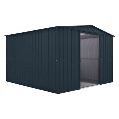 10 x 10 Globel Lotus Apex Metal Shed in Grey
