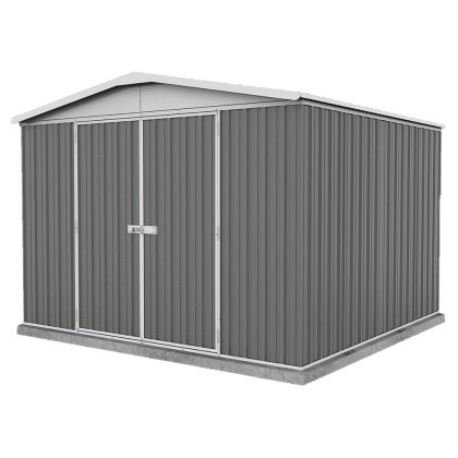 10 x 10 (3.00m x 2.92m) Mercia Absco Regent Metal Shed in Woodland Grey