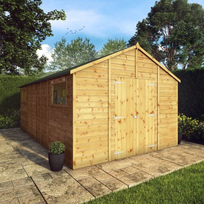 18 x 10 (5.47m x 3.23m) Mercia Premium Shiplap Apex Workshop
