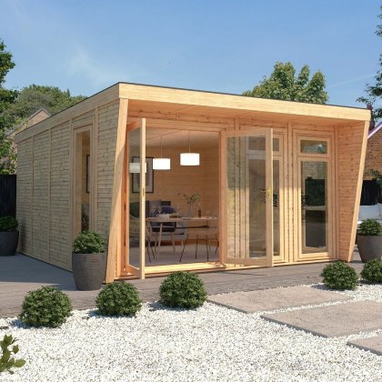 The Mercia Harlow Premium Insulated Garden Room 4m x 4m