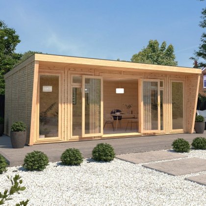 The Mercia Harlow Premium Insulated Garden Room 6m x 3m