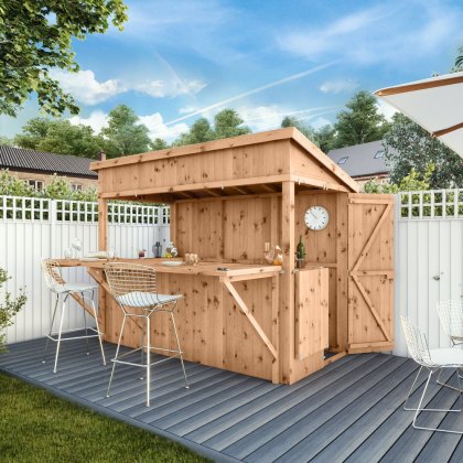 9 x 4 Mercia Premium Garden Bar + Shutter Pack - Pressure Treated