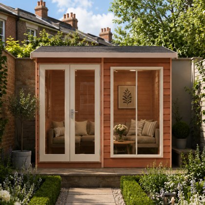 8 x 6 (2.38m x 1.79m) Shire Mayfield Summerhouse 8 x 6 (2.38m x 1.79m) Shire Mayfield Summerhouse