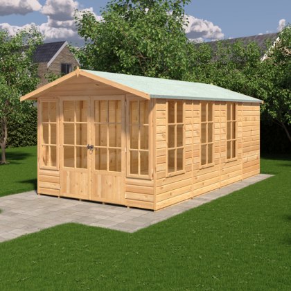 8 x 16 (2.46m x 4.78m) Shire Delmora Summerhouse