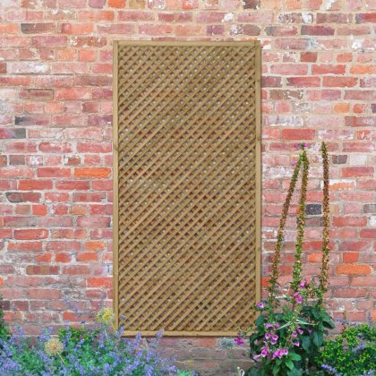 5'11' x 2'11' Forest Wisley Diamond Lattice Trellis Panel - Pressure Treated