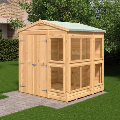 6 x 6 Shire Shiplap Apex Sun Hut Potting Shed