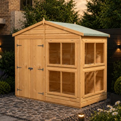 8 x 4 Shire Sun Hut Shiplap Apex Potting Shed