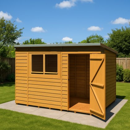 10 x 6 Shire Overlap Pent Shed