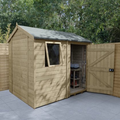 8 x 6 Forest Timberdale Tongue and Groove Reverse Apex Shed