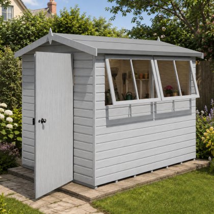 8 x 6 (2.53m x 1.98m) Shire Atlas Professional Apex Shed 8 x 6 (2.53m x 1.98m) Shire Atlas Professional Apex Shed