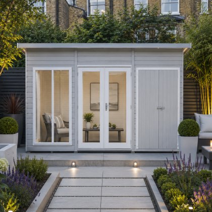 12 x 6 Shire Lela Pent Summerhouse with Side Shed 12 x 6 Shire Lela Pent Summerhouse with Side Shed