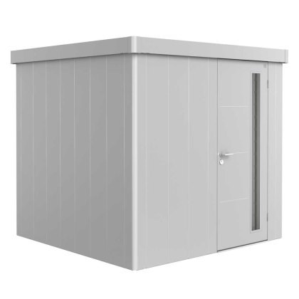 8 x 8 (2.36m x 2.36m) Biohort Neo 2B Metal Shed - Single Door 8 x 8 (2.36m x 2.36m) Biohort Neo 2B Metal Shed - Single Door