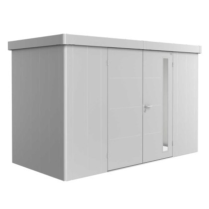 12 x 6 (3.48m x 1.80m) Biohort Neo 1D Metal Shed - Double Door 12 x 6 (3.48m x 1.80m) Biohort Neo 1D Metal Shed - Double Door