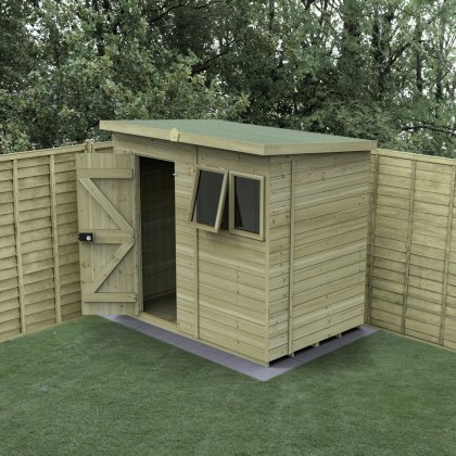7 x 5 Forest Timberdale 25yr Guarantee Tongue & Groove Pressure Treated Pent Shed