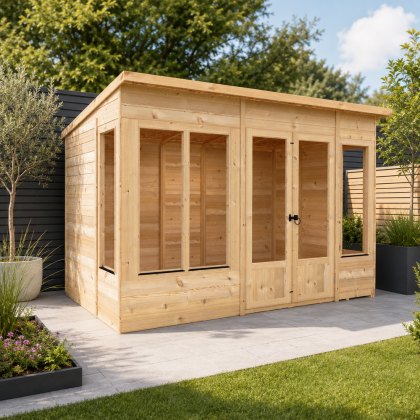 Shire Alora 10 x 6 Pent Summerhouse Shire Alora 10 x 6 Pent Summerhouse