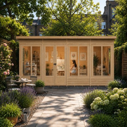 Shire Alora 16 x 6 Pent Summerhouse Shire Alora 16 x 6 Pent Summerhouse