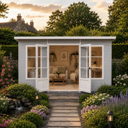 Shire Dahlia 12 x 6 Pent Summerhouse Shire Dahlia 12 x 6 Pent Summerhouse