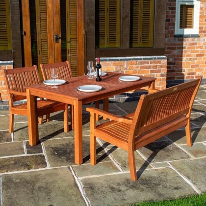 Rowlinson Willington 4 Seater Rectangular Garden Dining Set