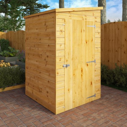 4 x 4 Mercia Shiplap Modular Windowless Pent Shed